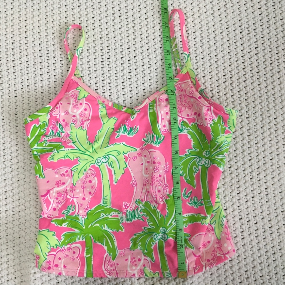 LILLY PULITZER COLORFUL PINK AND GREEN 2 PIECE SIZE 2 WOMANS SWIM SUIT - Picture 4 of 9